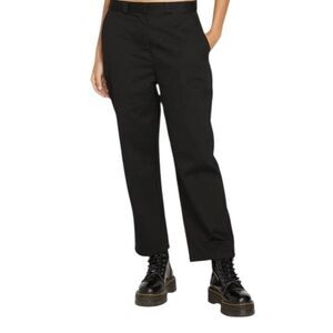 Volcom Pants Women's 27 Black High Rise Ankle Fit Grunge Goth Emo Pants Casual